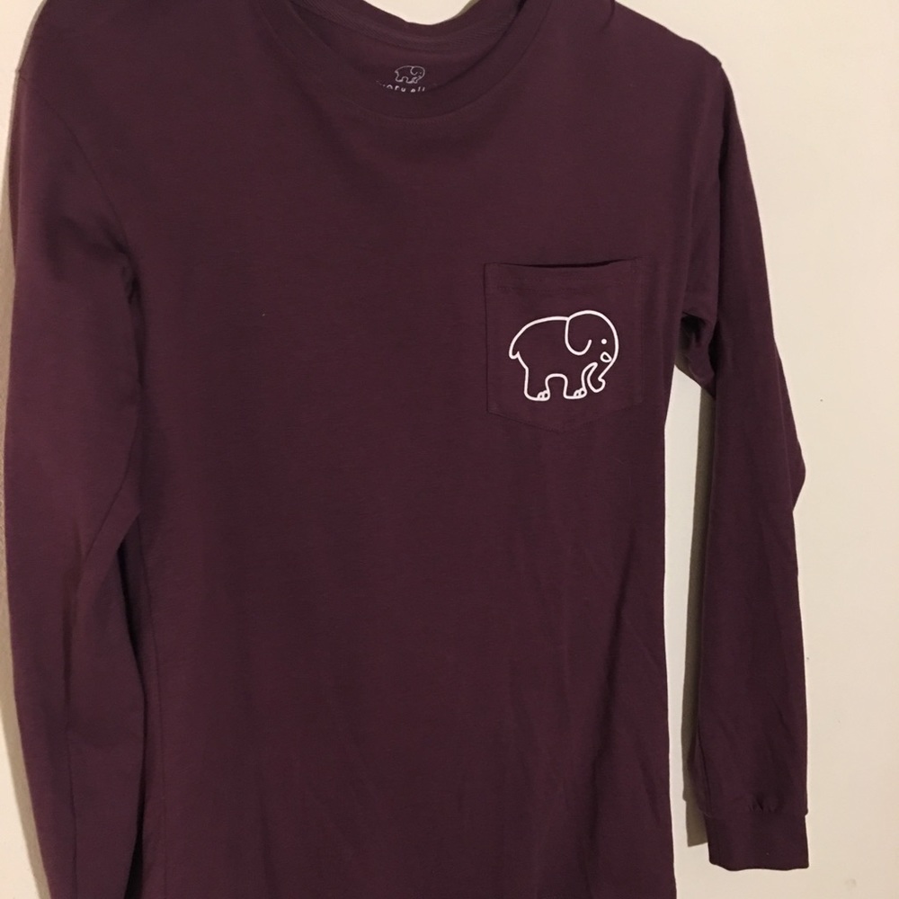 Brand New Ivory Ella purple long sleeve shirt